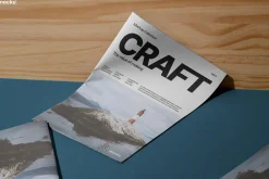 Newsprint Magazine Mockup Set