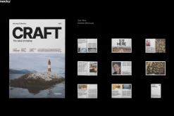 Newsprint Magazine Mockup Set