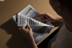 Newsprint Magazine Mockup Set