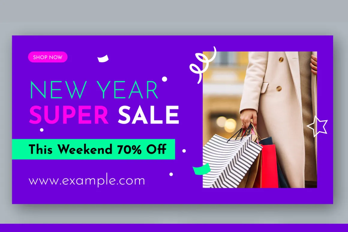 New Year Sale Web Banner Set