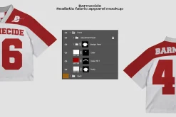 NFL football jersey mockup