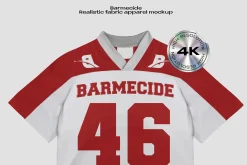 NFL football jersey mockup
