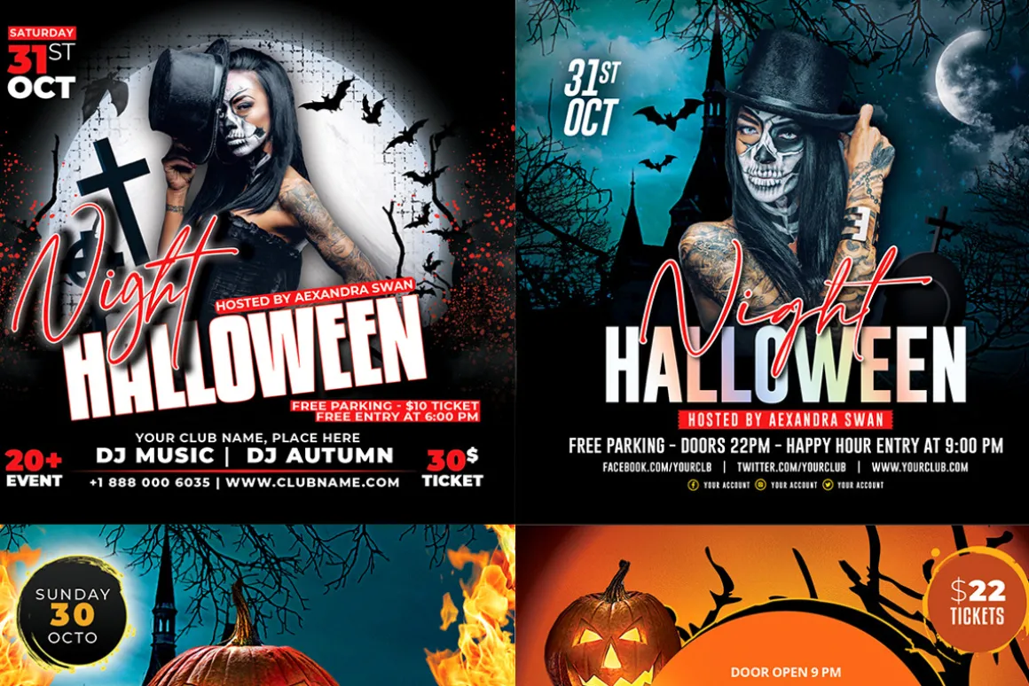 100 Night Club Flyer Bundle