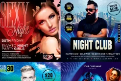 100 Night Club Flyer Bundle