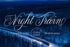 Night Train Script — Elegant Font