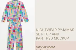 Nightwear PAJAMAS SET MOCKUP PSD