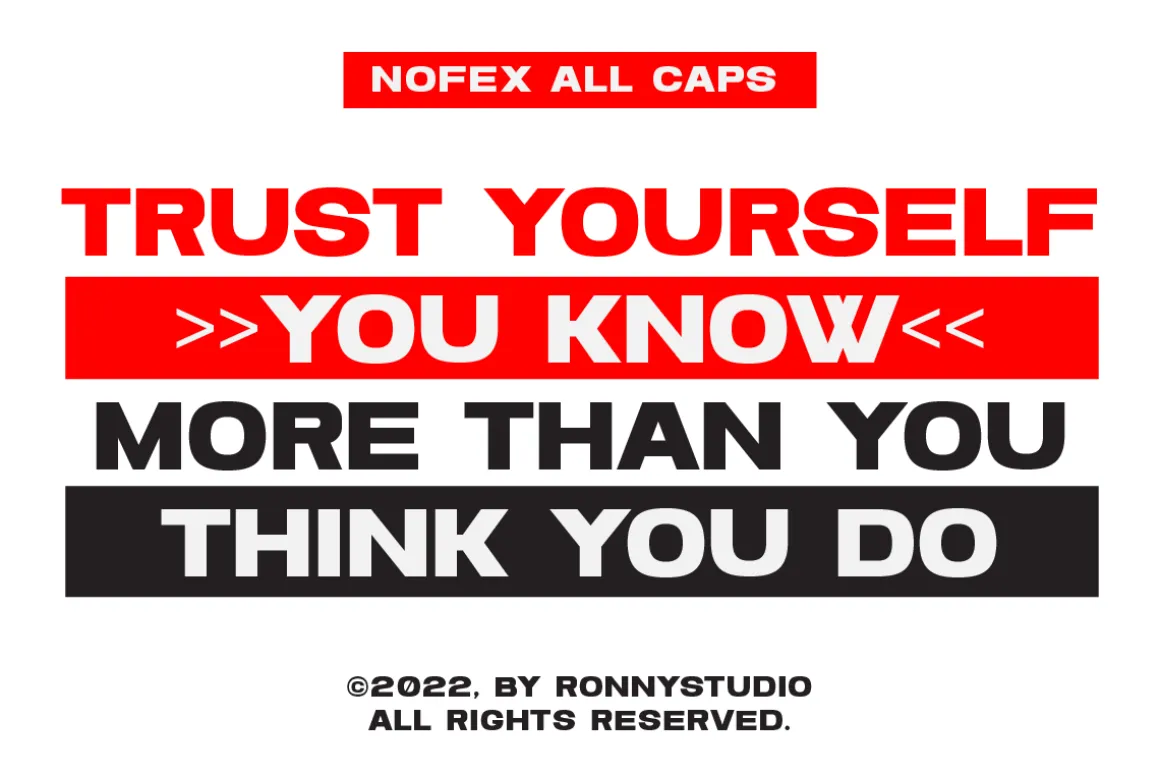 Nofex Bold Expanded Sans Serif Font