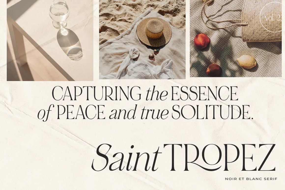 NOIR et BLANC Stylish Serif