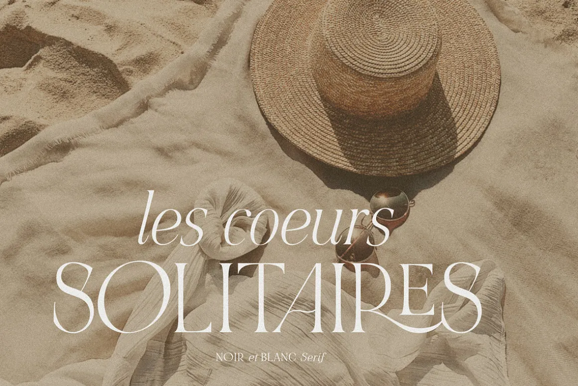 NOIR et BLANC Stylish Serif