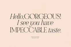 NOIR et BLANC Stylish Serif