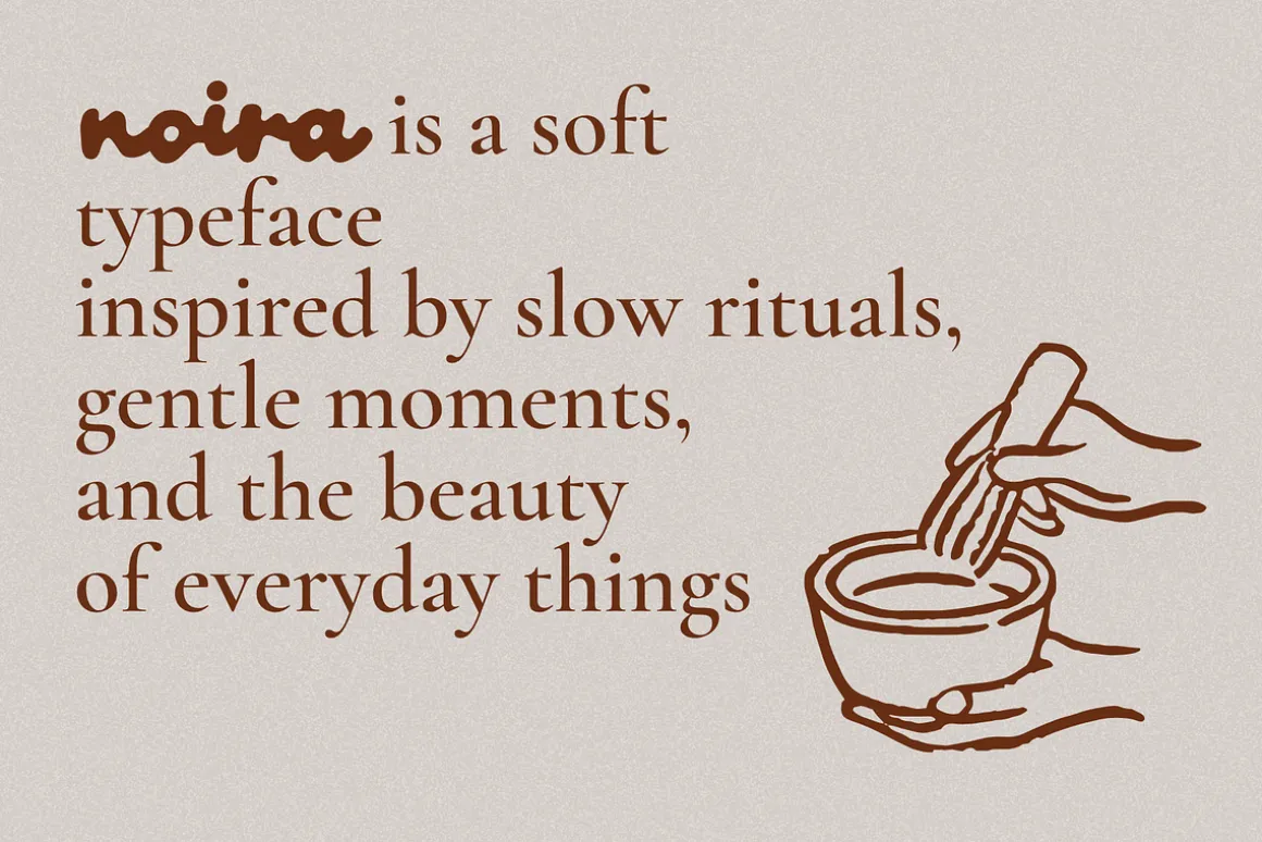 Noira – Soft Organic Display Font