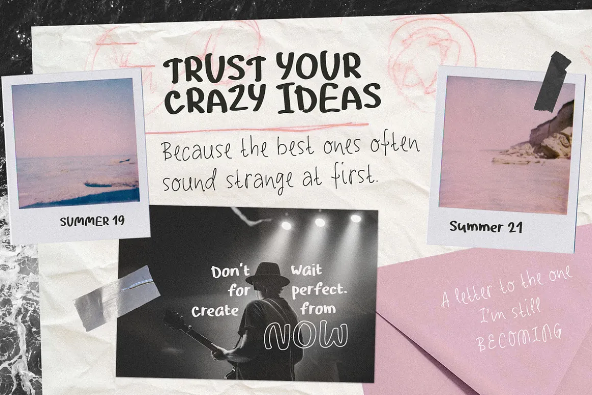 Noisy Echo - Handwritten Font Trio