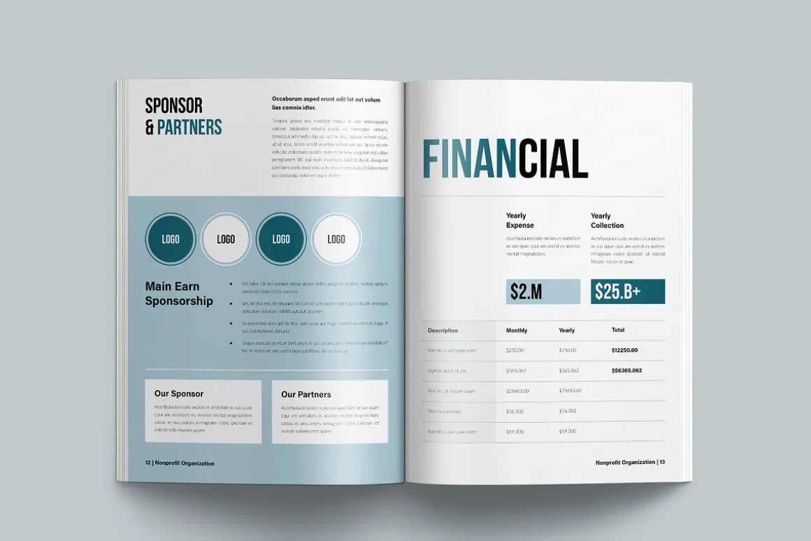 Nonprofit Charity Brochure Template