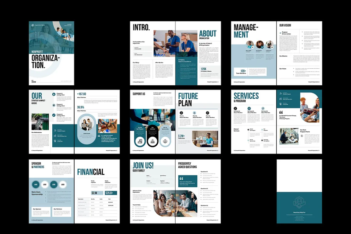 Nonprofit Charity Brochure Template