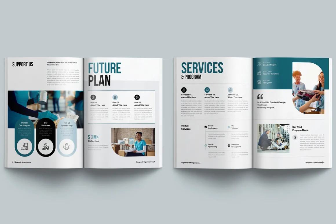 Nonprofit Charity Brochure Template