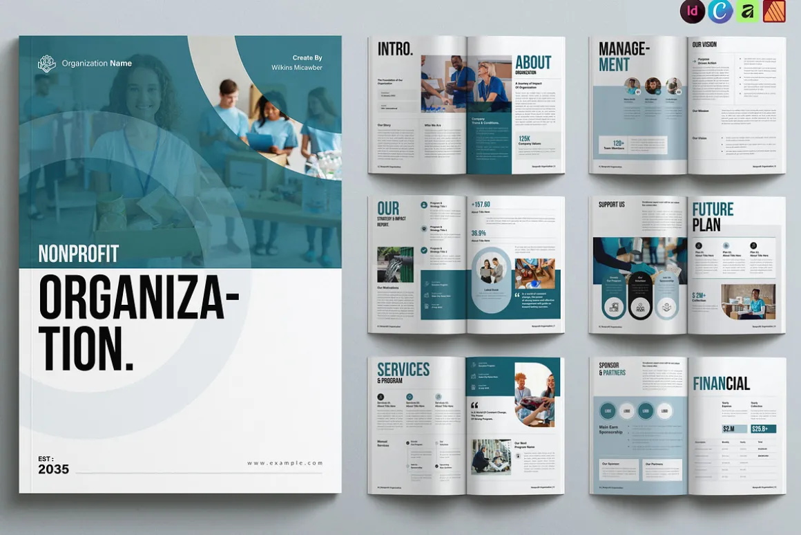 Nonprofit Charity Brochure Template
