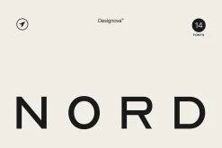 NORD - Minimal Display Font Family
