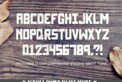 North Western Font + Vectors BUNDLE