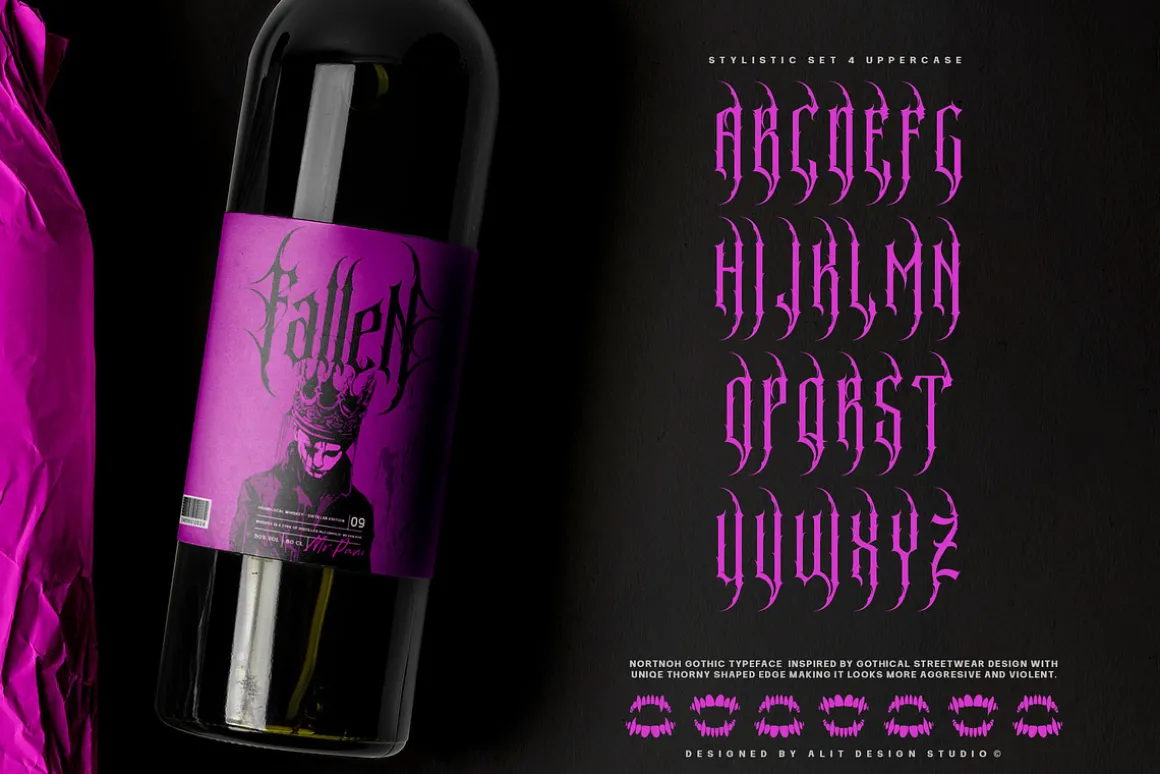 Nortnoh Metal Modern Typeface