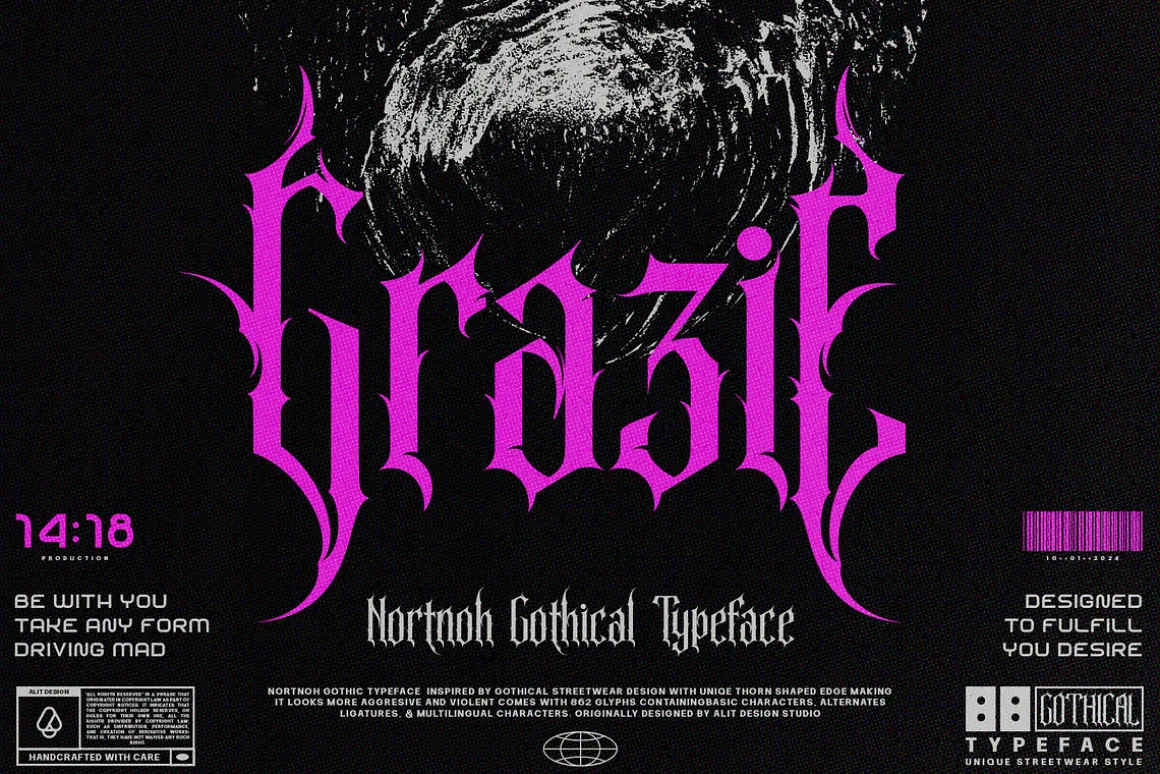 Nortnoh Metal Modern Typeface