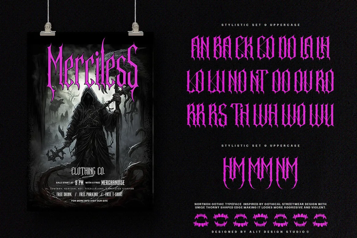 Nortnoh Metal Modern Typeface