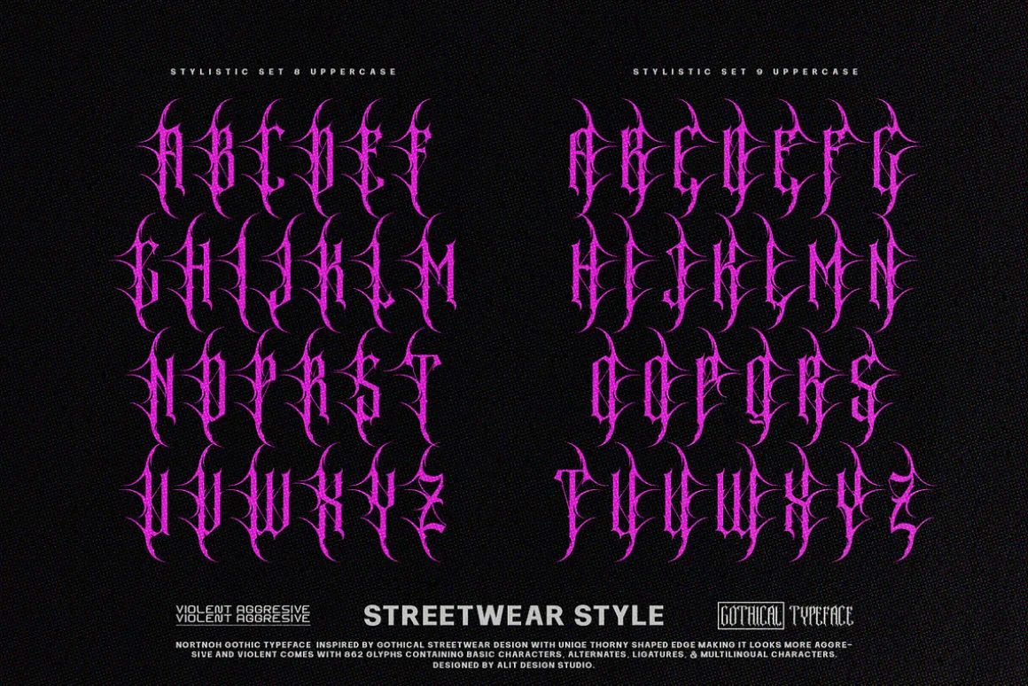 Nortnoh Metal Modern Typeface
