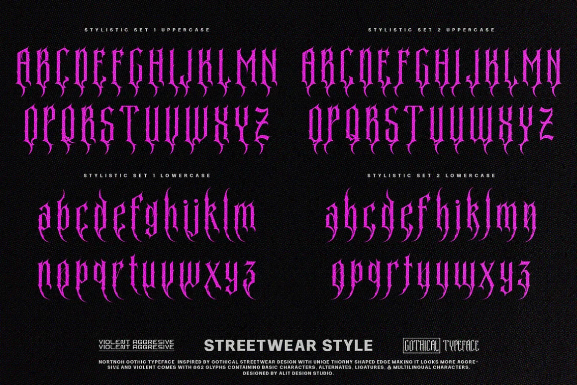 Nortnoh Metal Modern Typeface