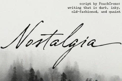 Nostalgia // Vintage Script Font