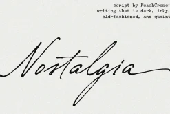 Nostalgia // Vintage Script Font