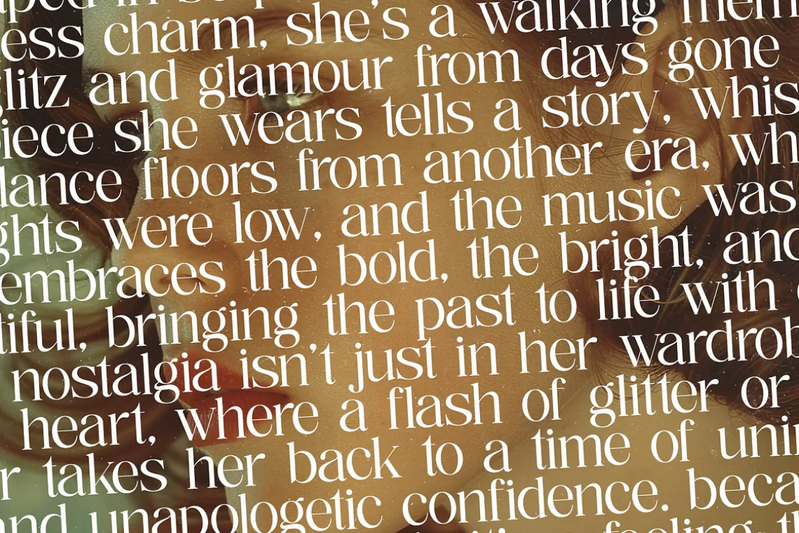 Nostalgic Flashy Modern Serif
