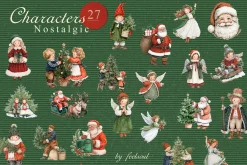 Nostalgic Christmas Illustrations