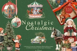 Nostalgic Christmas Illustrations