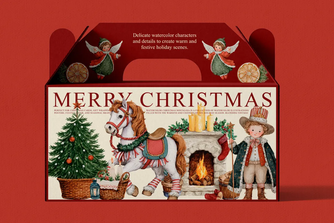 Nostalgic Christmas Illustrations