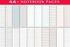 Notebook Paper Pages
