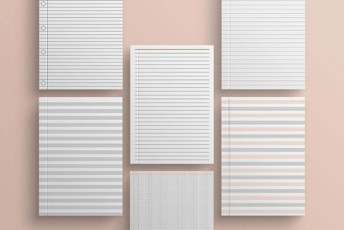 Notebook Paper Pages