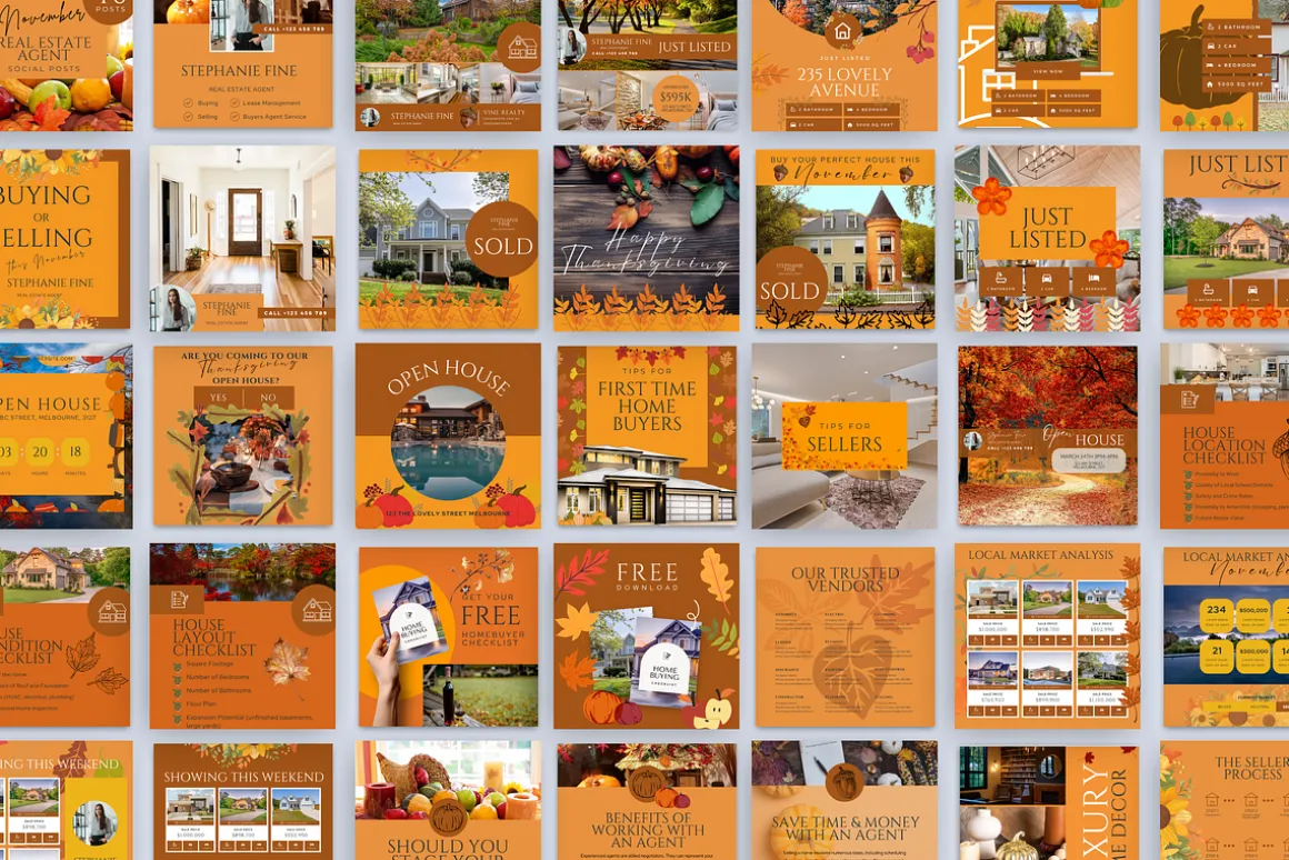 NOVEMBER REAL ESTATE SOCIAL POSTS