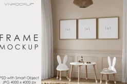 Nursery Frame Mockup PSD JPG