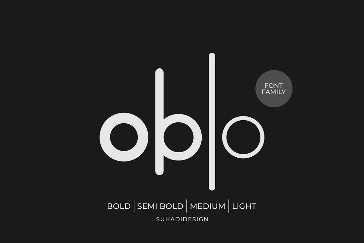 Oblo - Sans Serif Cool Font Family