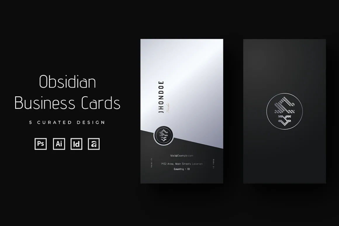 Obsidian - Stylish Business Cards