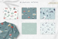 Ocean Life. Nautical Illustrations.