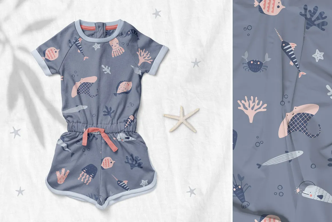 Ocean Life. Nautical Illustrations.