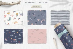 Ocean Life. Nautical Illustrations.