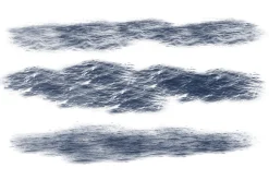 Ocean waves brush set
