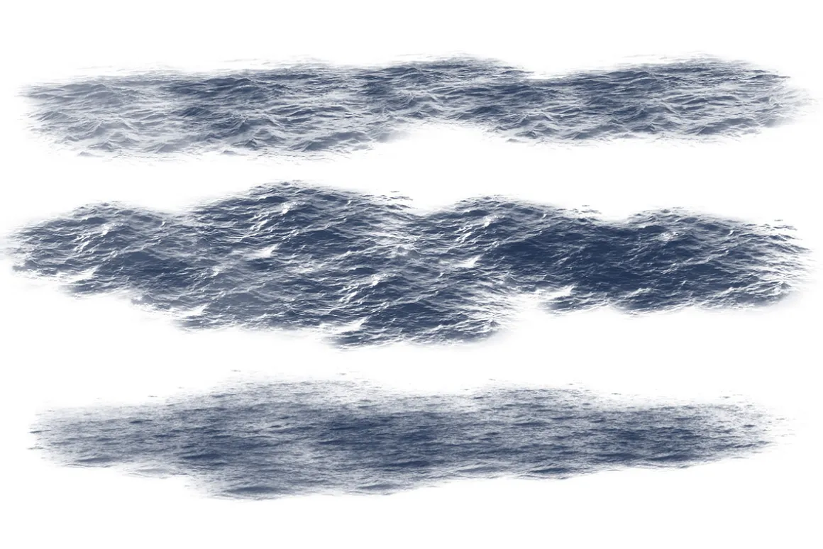 Ocean waves brush set