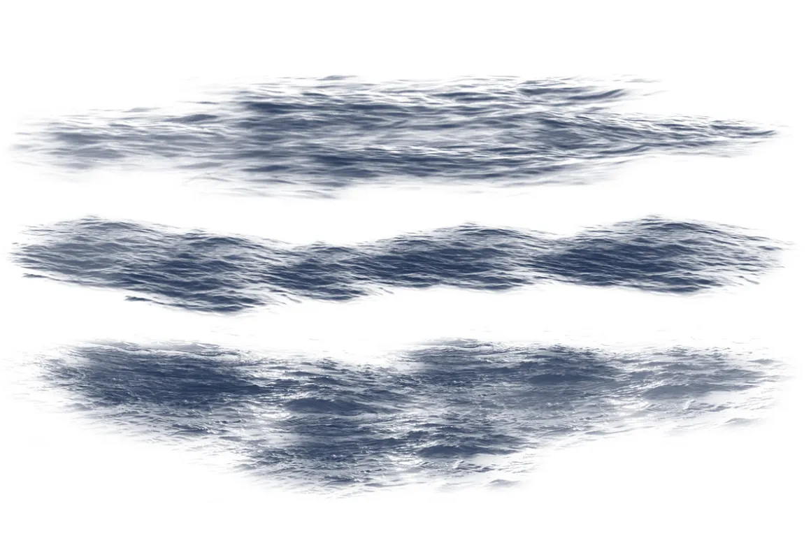 Ocean waves brush set