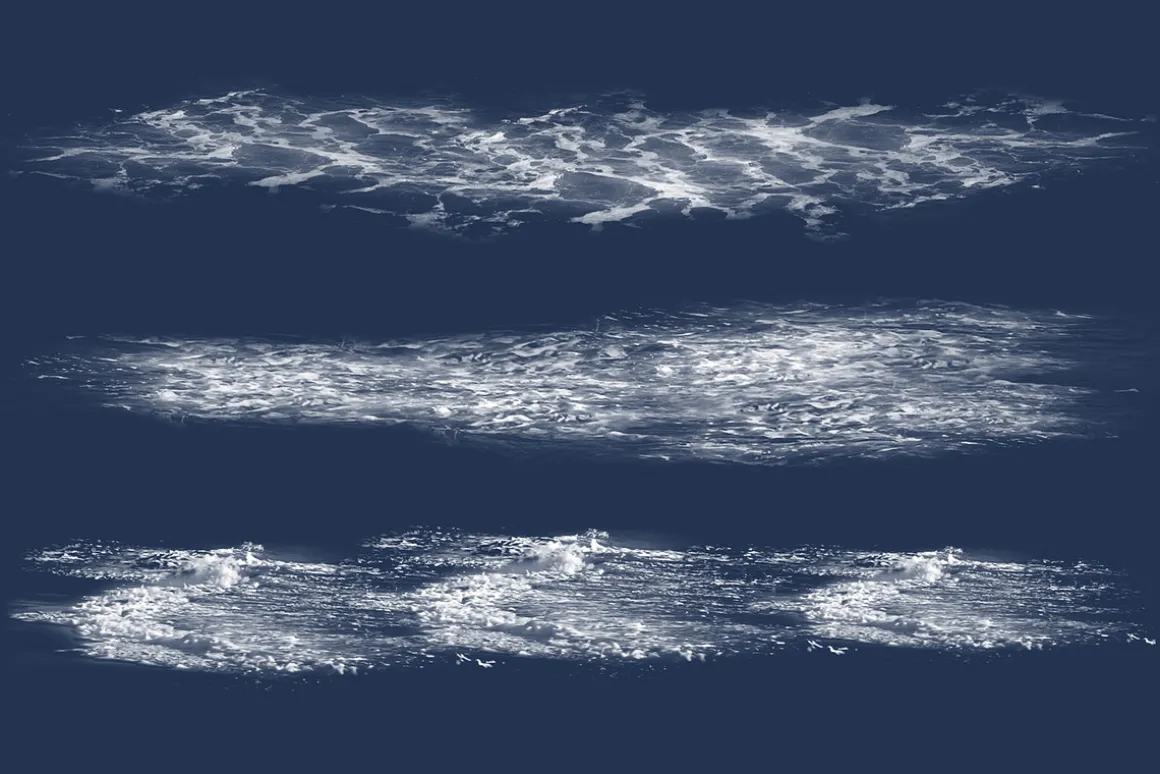 Ocean waves brush set