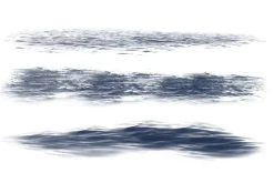 Ocean waves brush set