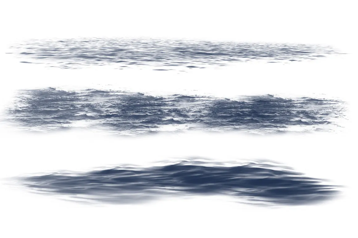 Ocean waves brush set