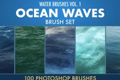 Ocean waves brush set