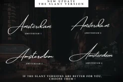 50% OFF ! Amsterdam 9 Elegant Font